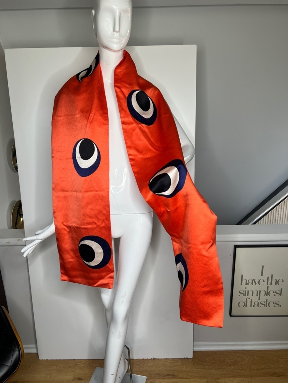 100% Silk Double Sided 87” x 10” Wrap Shawl Scarf